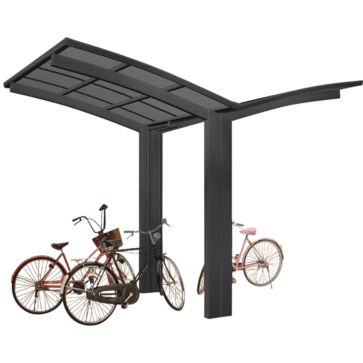 Ximax Alu Carport Portoforte Mini Typ 60 Schwarz 404 cm x 254 cm Sonderfertigung von Ximax