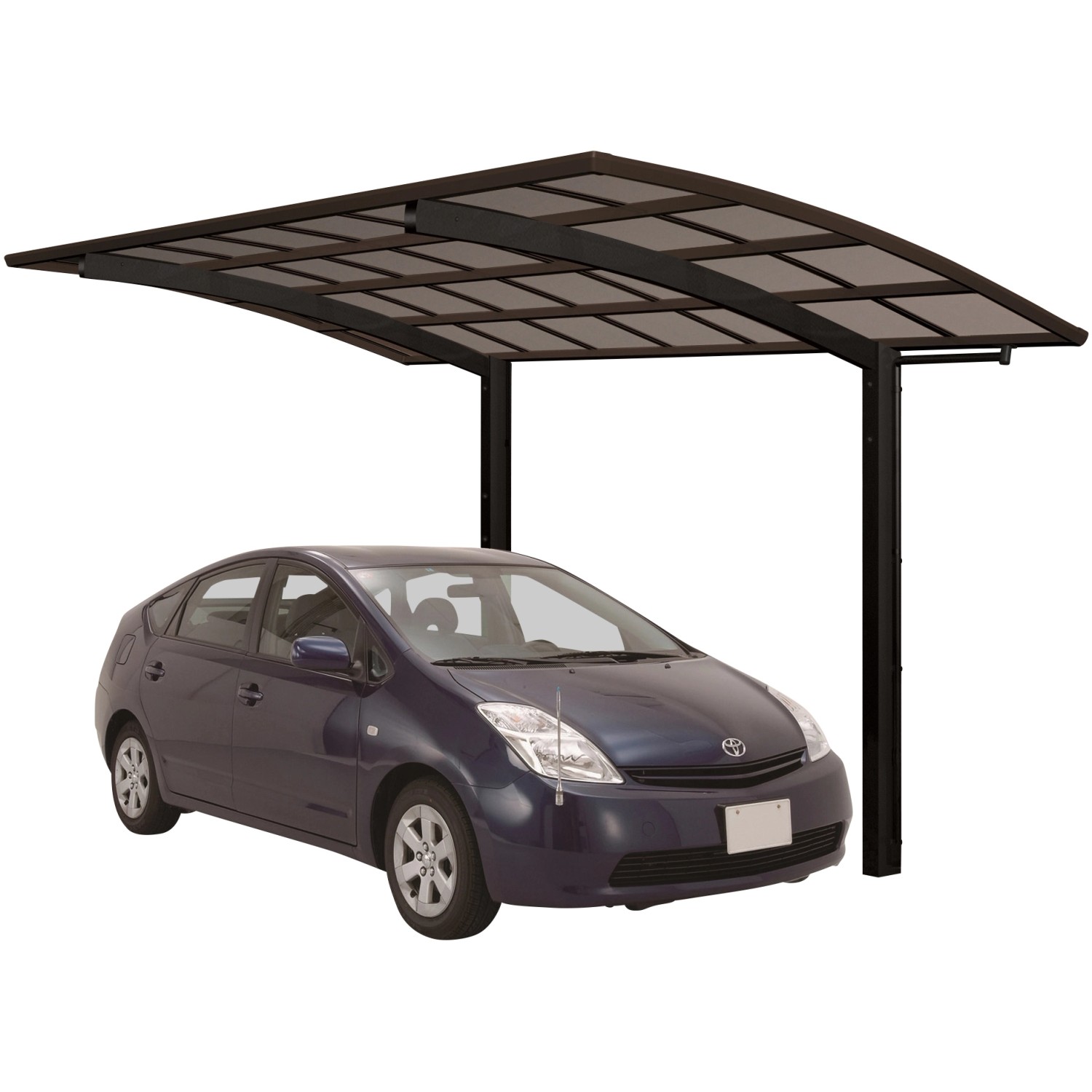 Ximax Alu Einzelcarport Portoforte Typ 60 Schwarz 270 x 556 cm Sonderfertigung von Ximax