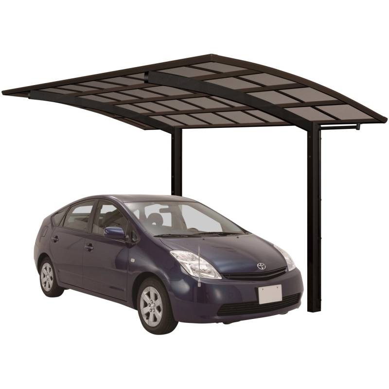 Ximax Alu Einzelcarport Portoforte Typ 80 Schwarz XL 301 x 556cm Sonderfertigung von Ximax