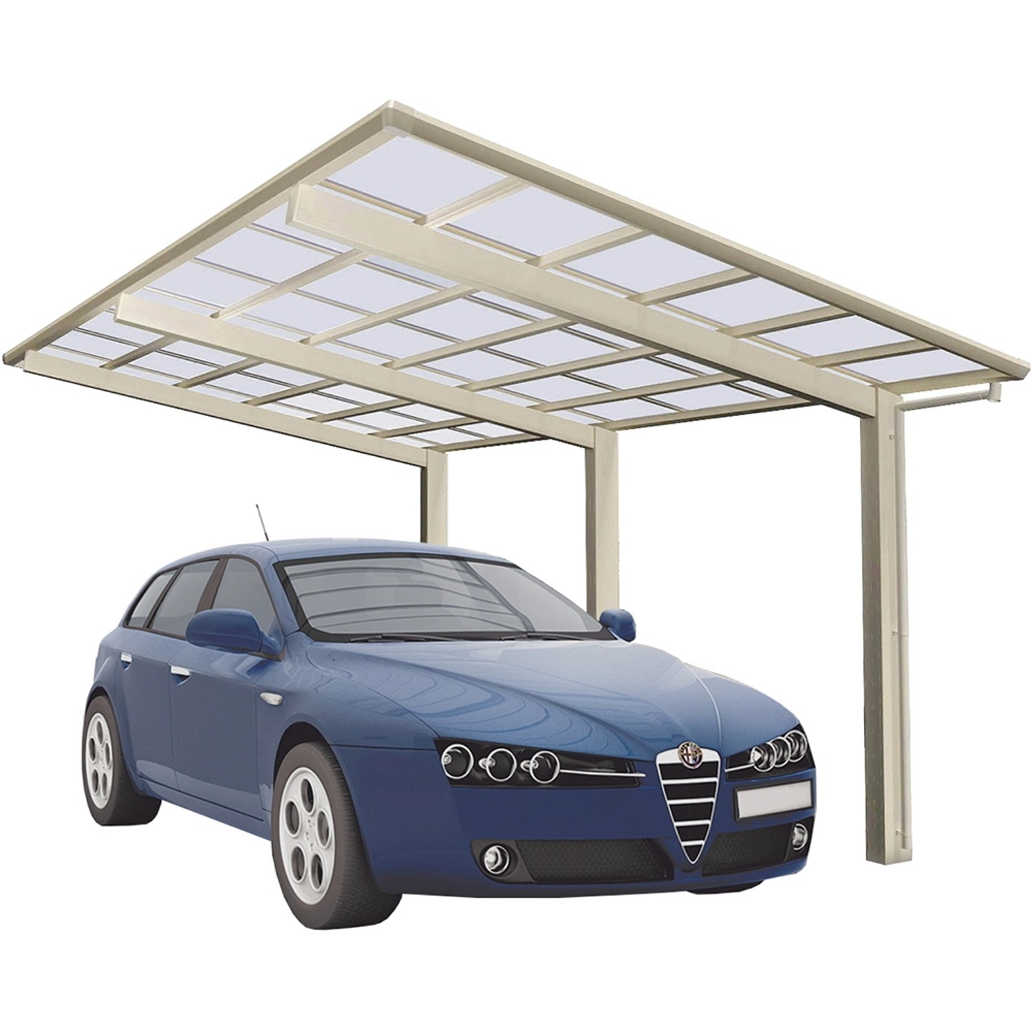 Ximax Carport Linea-110 Edelstahl-Look von Ximax