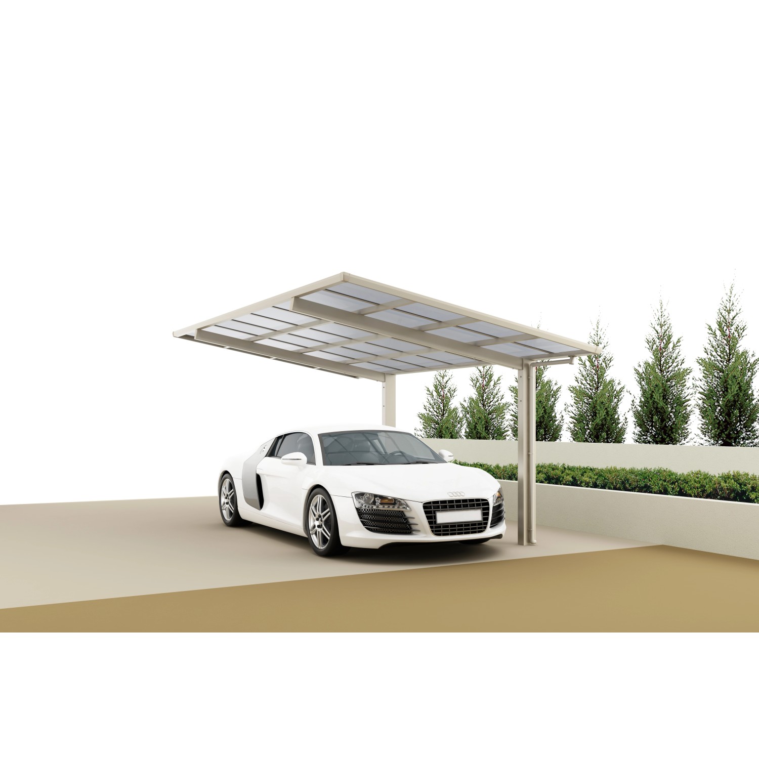 Ximax Carport Linea-60 Edelstahl-Look Ximax Carport Linea-60 Edelstahl-Look von Ximax