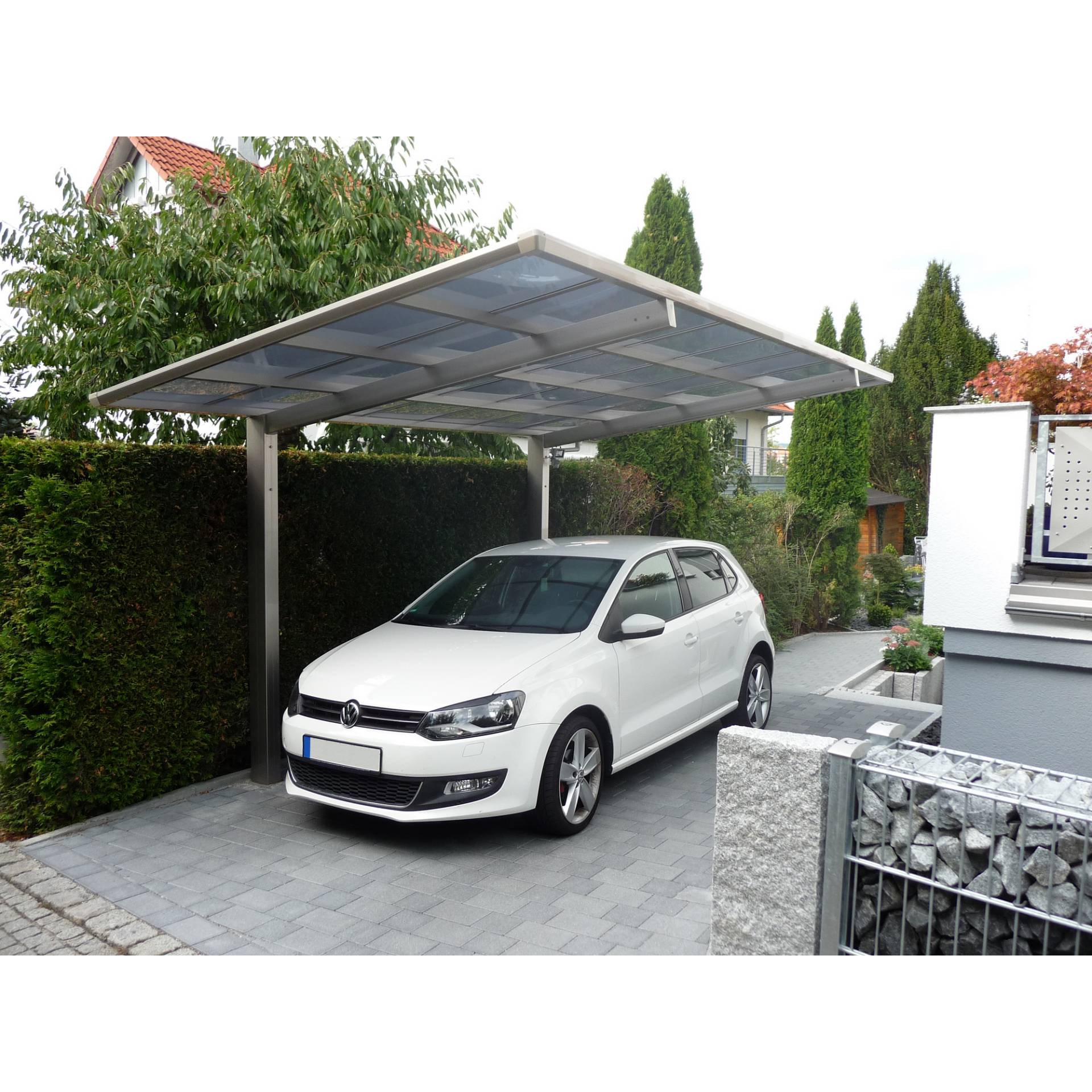 Ximax Einzelcarport 'Linea Typ 60 SC' edelstahlfarben 273 x 495 x 294 cm von Ximax