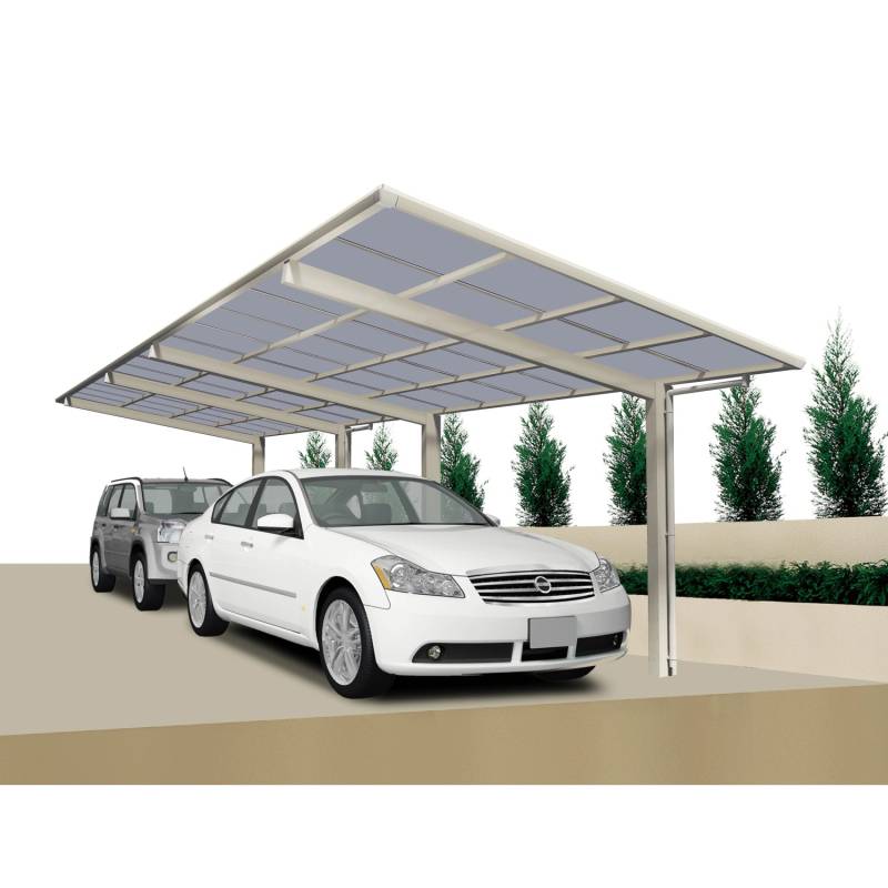 Ximax Carport Linea-80 Tandem Edelstahl-Look von Ximax