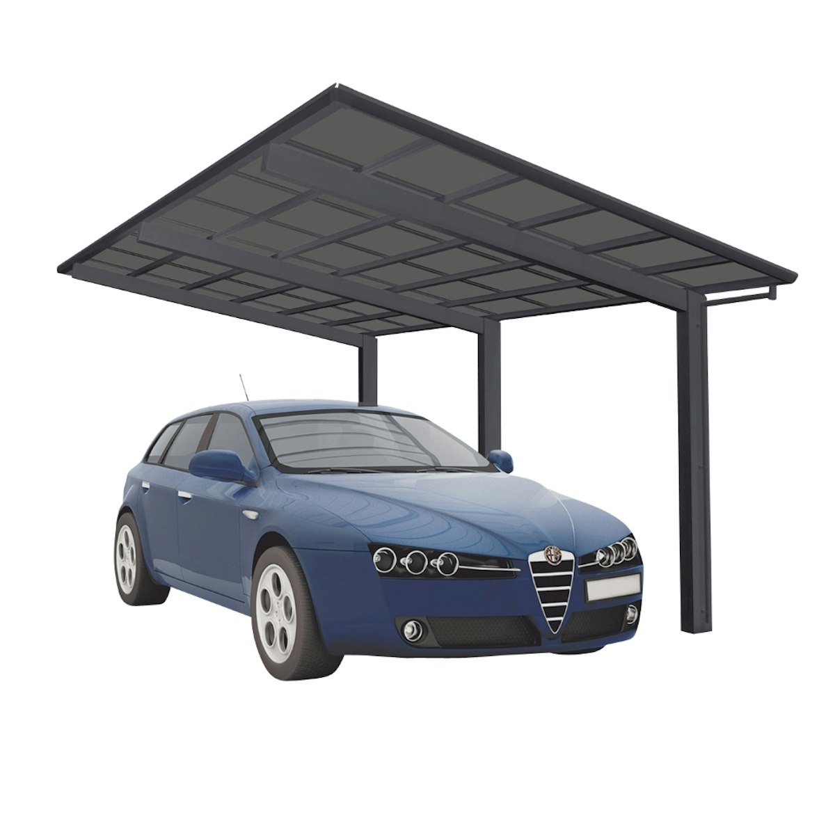 Ximax Carport Linea Typ 110 495,4 x 302,2 cm-schwarz von Ximax