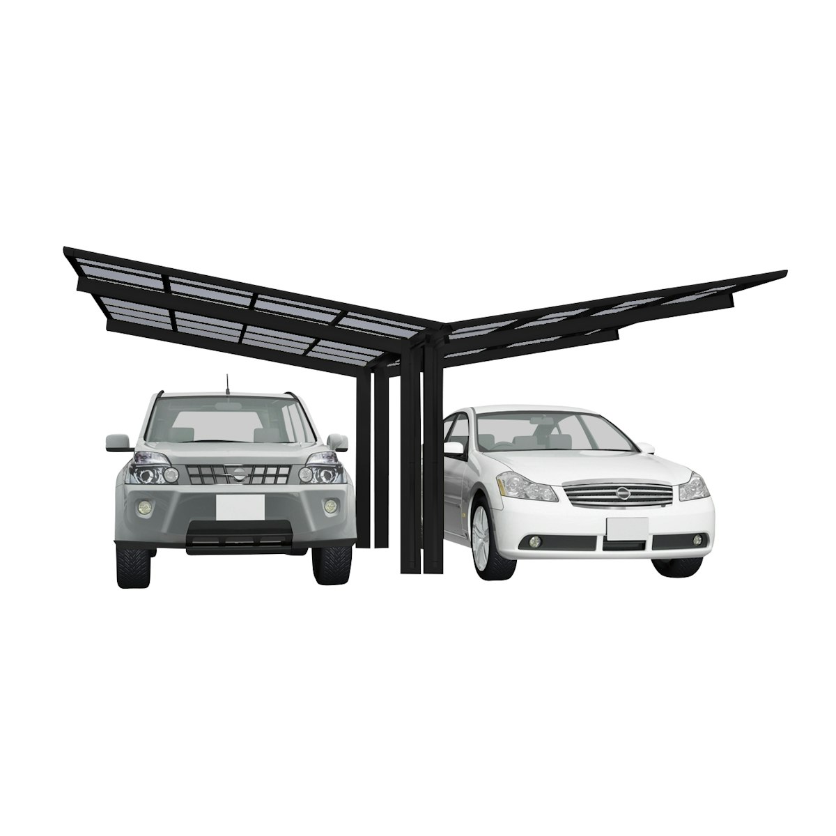 Ximax Carport Linea Typ 60 Y-Ausführung 495 x 547 cm-schwarz von Ximax