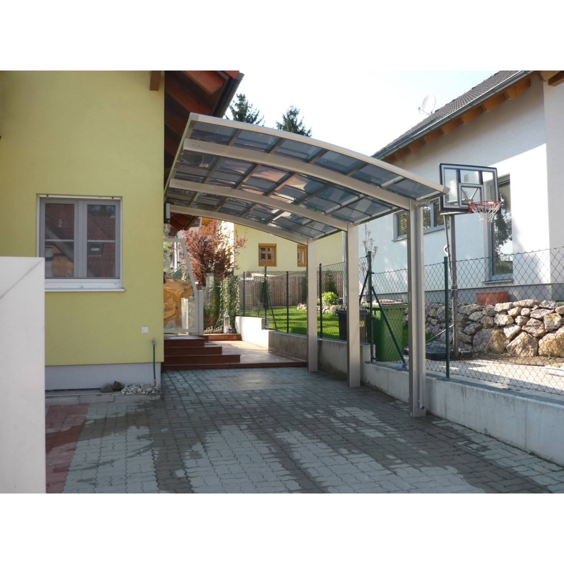 Ximax Carport 'Portoforte 110 SC' edelstahlfarben 270 x 495 x 298 cm von Ximax