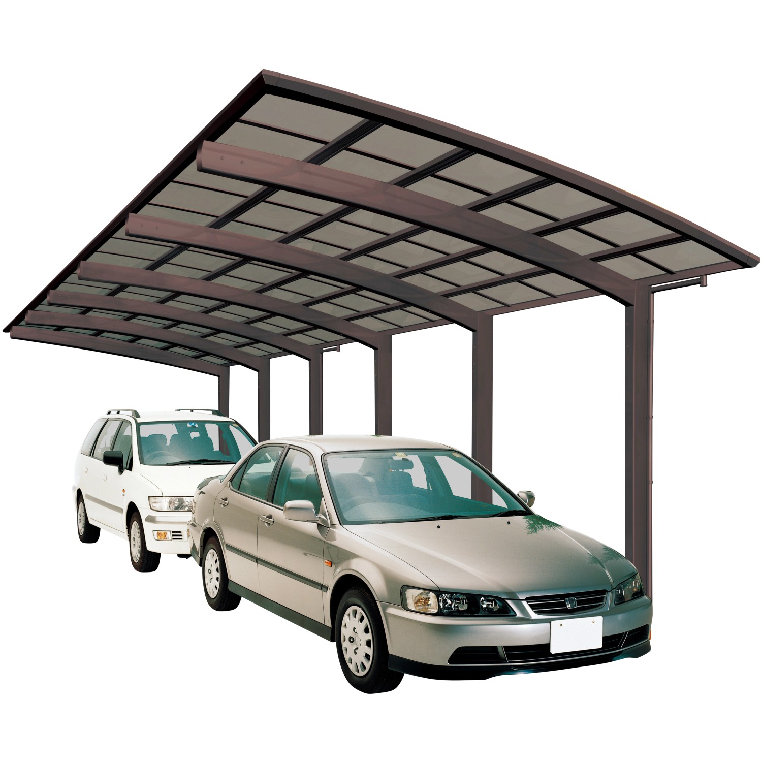 Ximax Carport Portoforte-110 Tandem Mattbraun Ximax Carport Portoforte-110 Tandem Mattbraun von Ximax