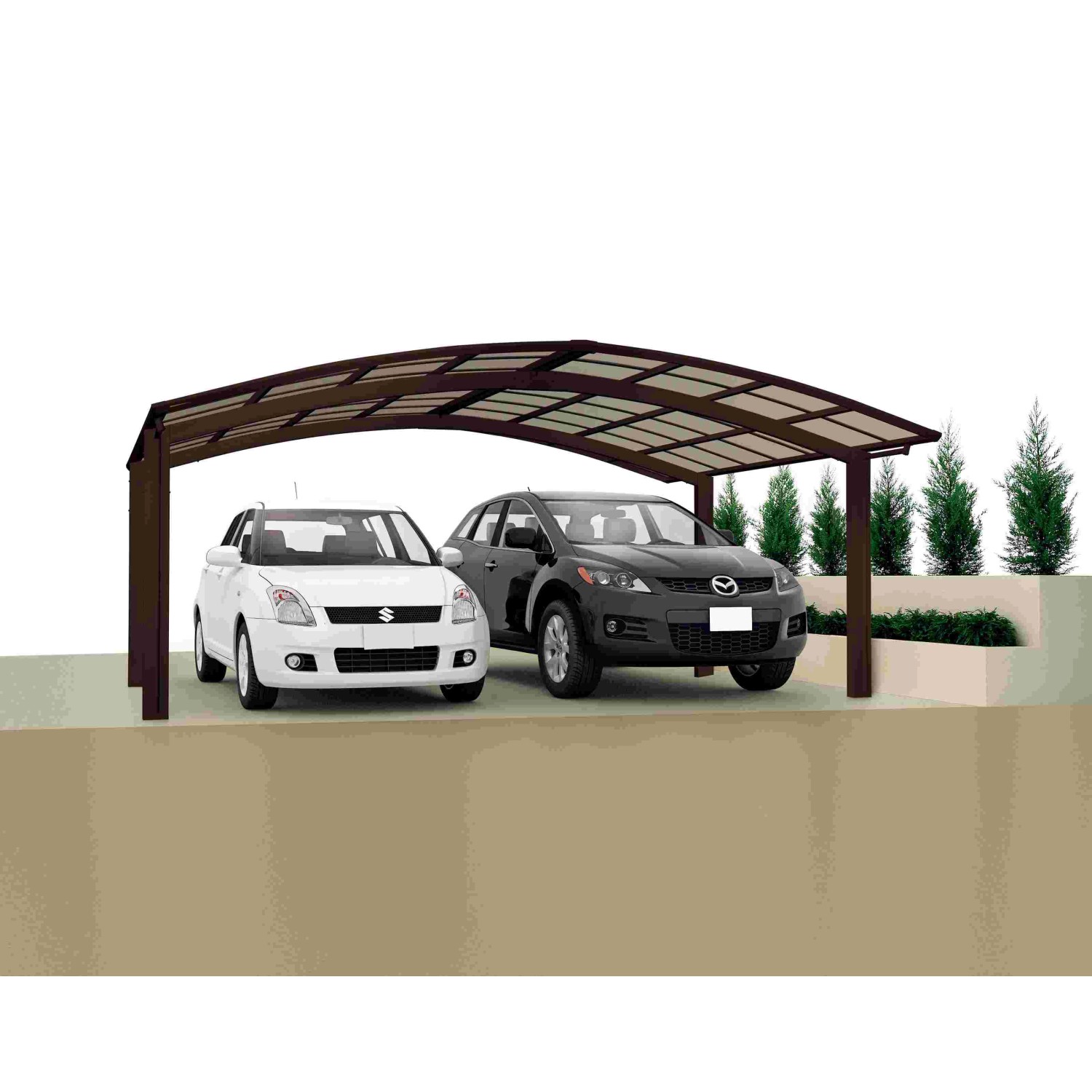 Ximax Carport Portoforte-80 M-Ausführung Mattbraun Ximax Carport Portoforte-80 M-Ausführung Mattbraun von Ximax