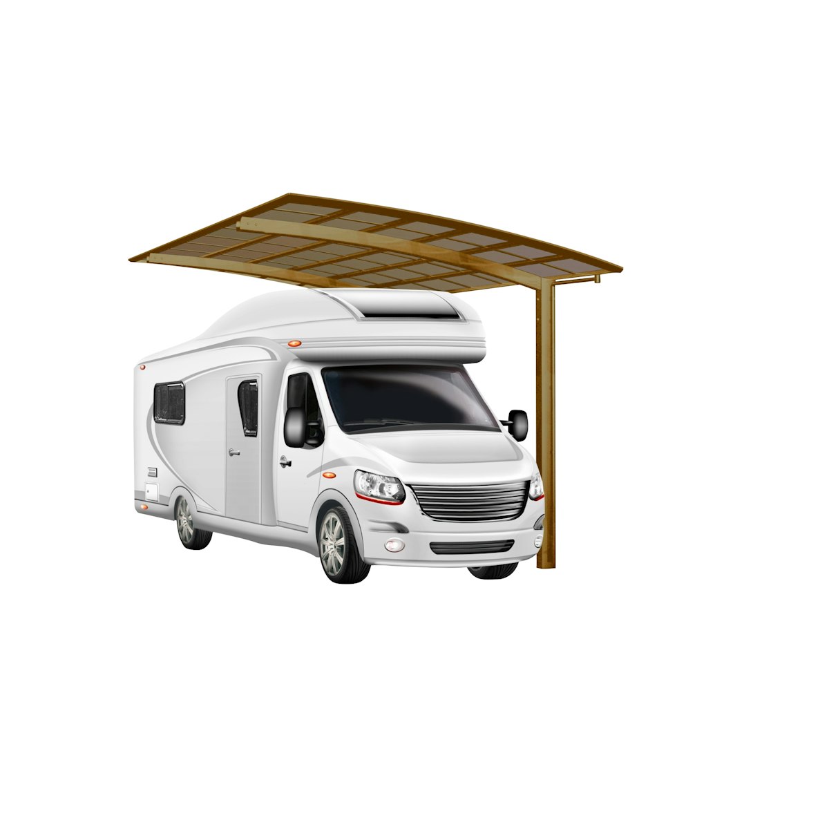 Ximax Carport Portoforte Typ 60 495 x 270 cm Caravan Ausführung bronze von Ximax