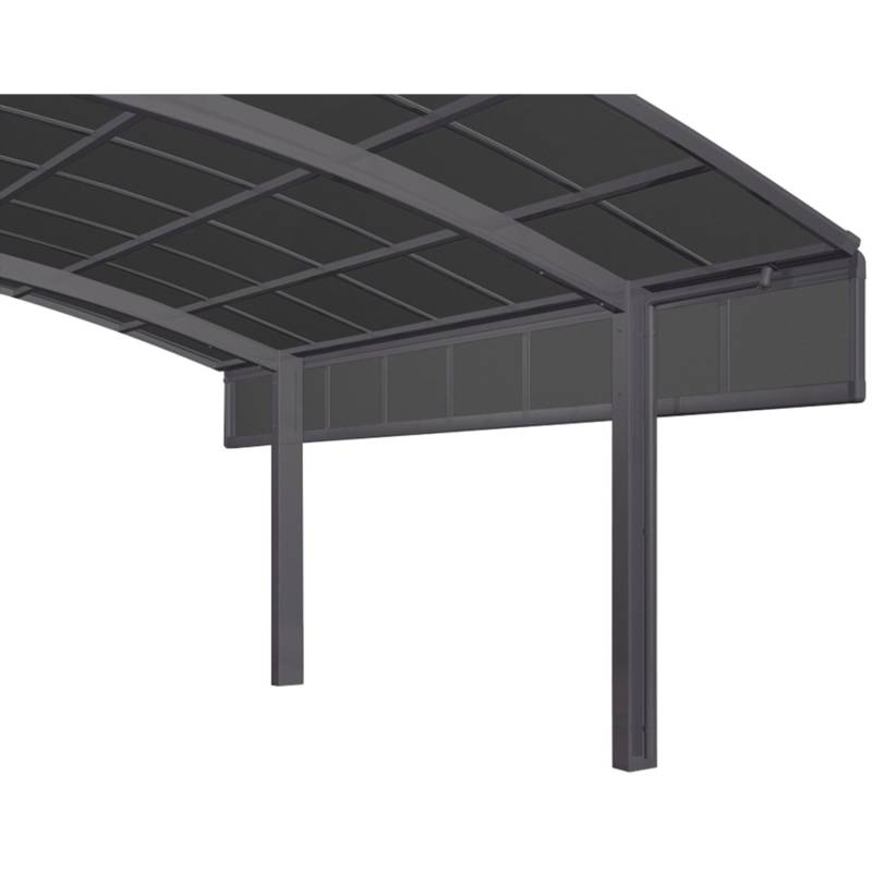 Ximax Carport Seitenwand 1 Modul 50 cm Schwarz Sonderfertigung von Ximax