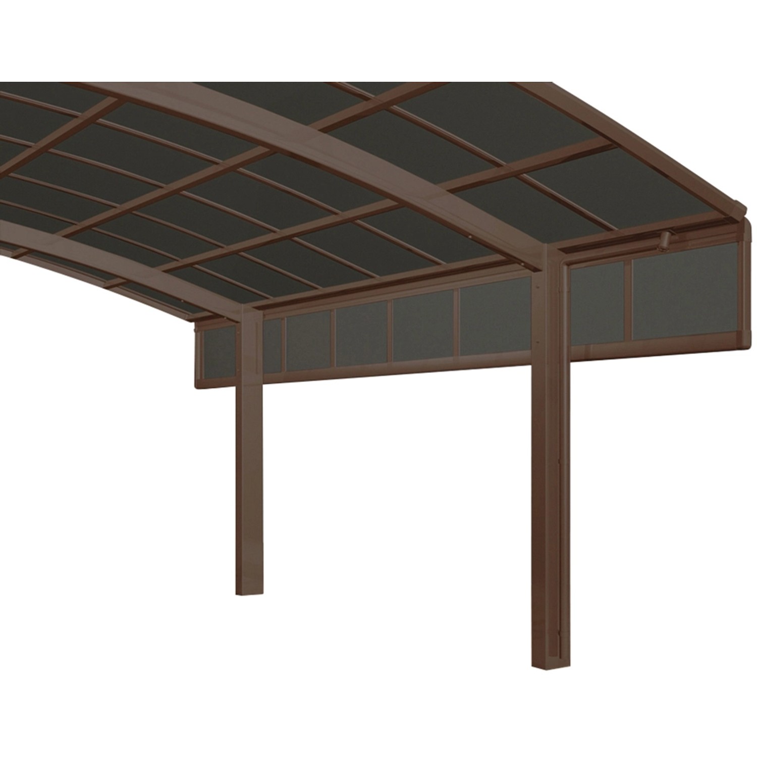 Ximax Carport Seitenwand 2 Module 100 cm Mattbraun Sonderfertigung Ximax Carport Seitenwand 2 Module 100 cm Mattbraun Sonderfertigung von Ximax