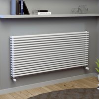 Ximax Designheizkörper "Gamba Slim Duplex Horizontal, 610 mm x 1000 mm", 1075 Watt, Weiß von Ximax