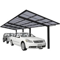 Ximax Doppelcarport "Linea Typ 80 Tandem-schwarz", Aluminium, 257 cm, schwarz von Ximax