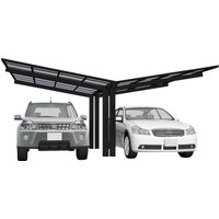 Ximax Doppelcarport "Linea Typ 80 Y-schwarz", Aluminium, 532 cm, schwarz von Ximax