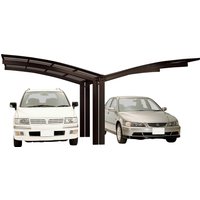 Ximax Doppelcarport "Portoforte Typ 60 Y-mattbraun", Aluminium, 527 cm, braun von Ximax