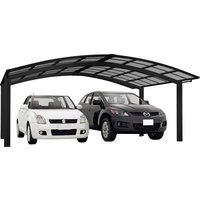 Ximax Doppelcarport "Portoforte Typ 80 M-schwarz", Aluminium, 526 cm, schwarz von Ximax