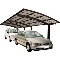 Ximax Doppelcarport "Portoforte Typ 80 Tandem-mattbraun", Aluminium, 254 cm, braun von Ximax