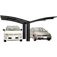 Ximax Doppelcarport "Portoforte Typ 80 Y-schwarz", Aluminium, 527 cm, schwarz von Ximax