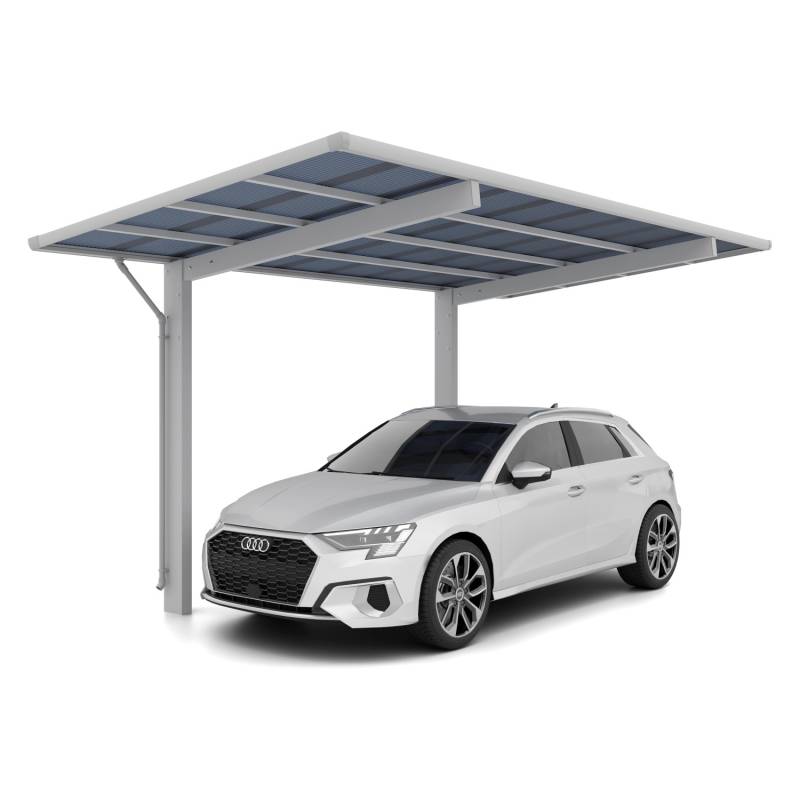 Ximax Einzelcarport Aluminium Wing 531,4 cm x 275,7 cm Silber 100 kg/qm Typ 80 von Ximax