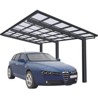 Ximax Einzelcarport "Linea Typ 110 Sonderlänge/Breite XS-schwarz", Aluminium, 227 cm, schwarz von Ximax