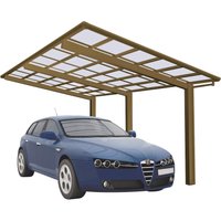 Ximax Einzelcarport "Linea Typ 110 Sonderlänge-bronze", Aluminium, 257 cm, bronze von Ximax