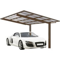 Ximax Einzelcarport "Linea Typ 80 Sonderlänge-bronze", Aluminium, 257 cm, bronze von Ximax