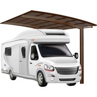 Ximax Einzelcarport "Portoforte Caravan Typ 60", Aluminium, 254,4 cm, braun von Ximax