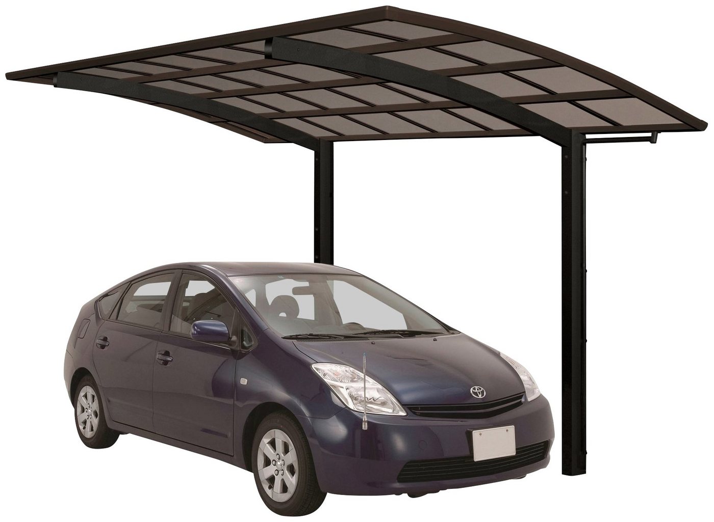 Ximax Einzelcarport Portoforte Typ 60 Sonderlänge/Breite XL-schwarz, BxT: 301x556 cm, 240 cm Einfahrtshöhe, Aluminium von Ximax