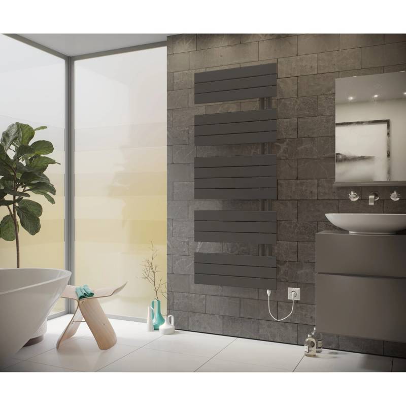 Ximax Handtuchheizkörper P2-Open Elektrisch Typ 1 Anthrazit 149,5 x 60 cm 900 W von Ximax