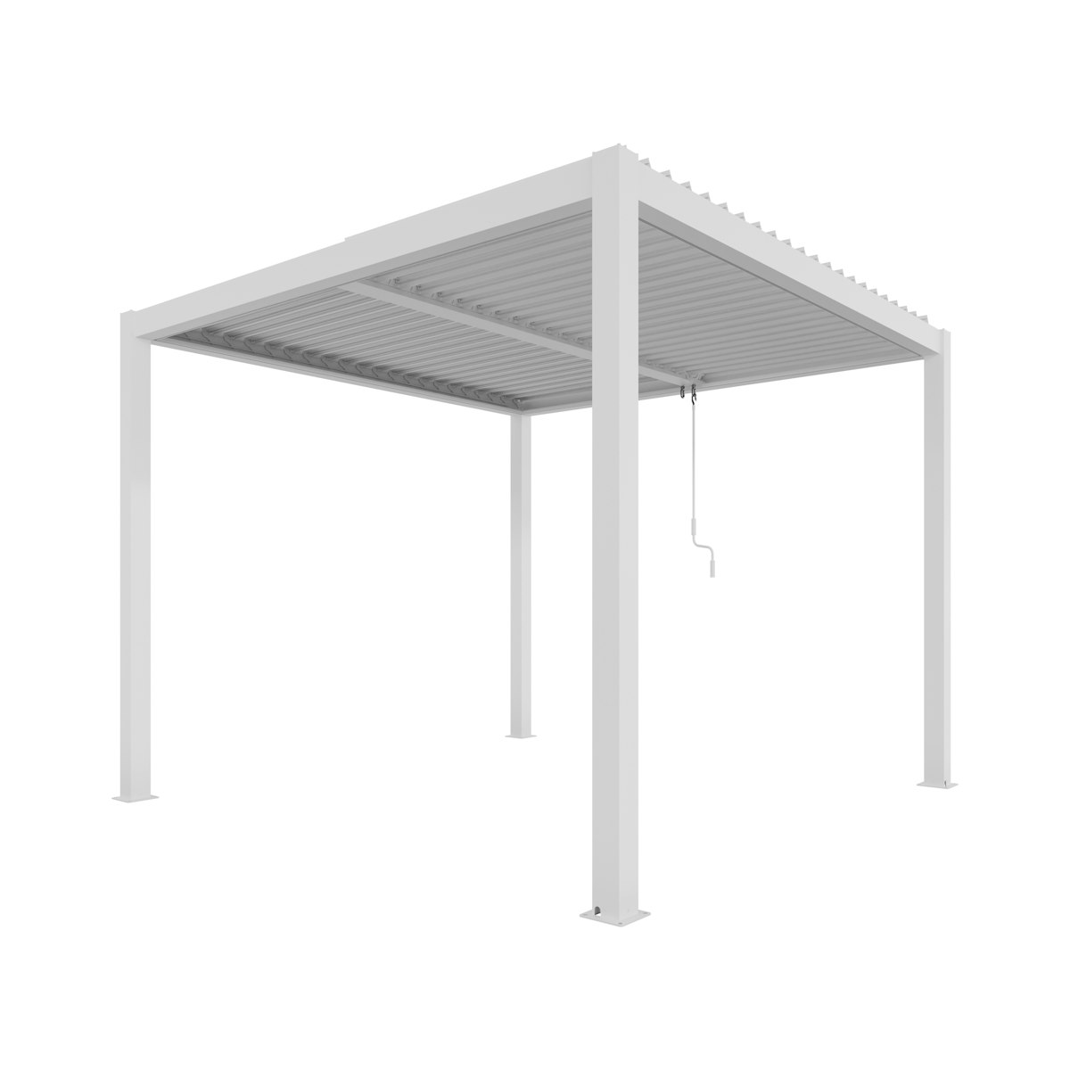 Ximax Lamellendach Pergola Shade freistehend 3x3 m ohne Farbbeleuchtung Weiß Manuell Ximax Lamellendach Pergola Shade freistehend 3x3 m ohne Farbbeleuchtung Weiß Manuell von Ximax
