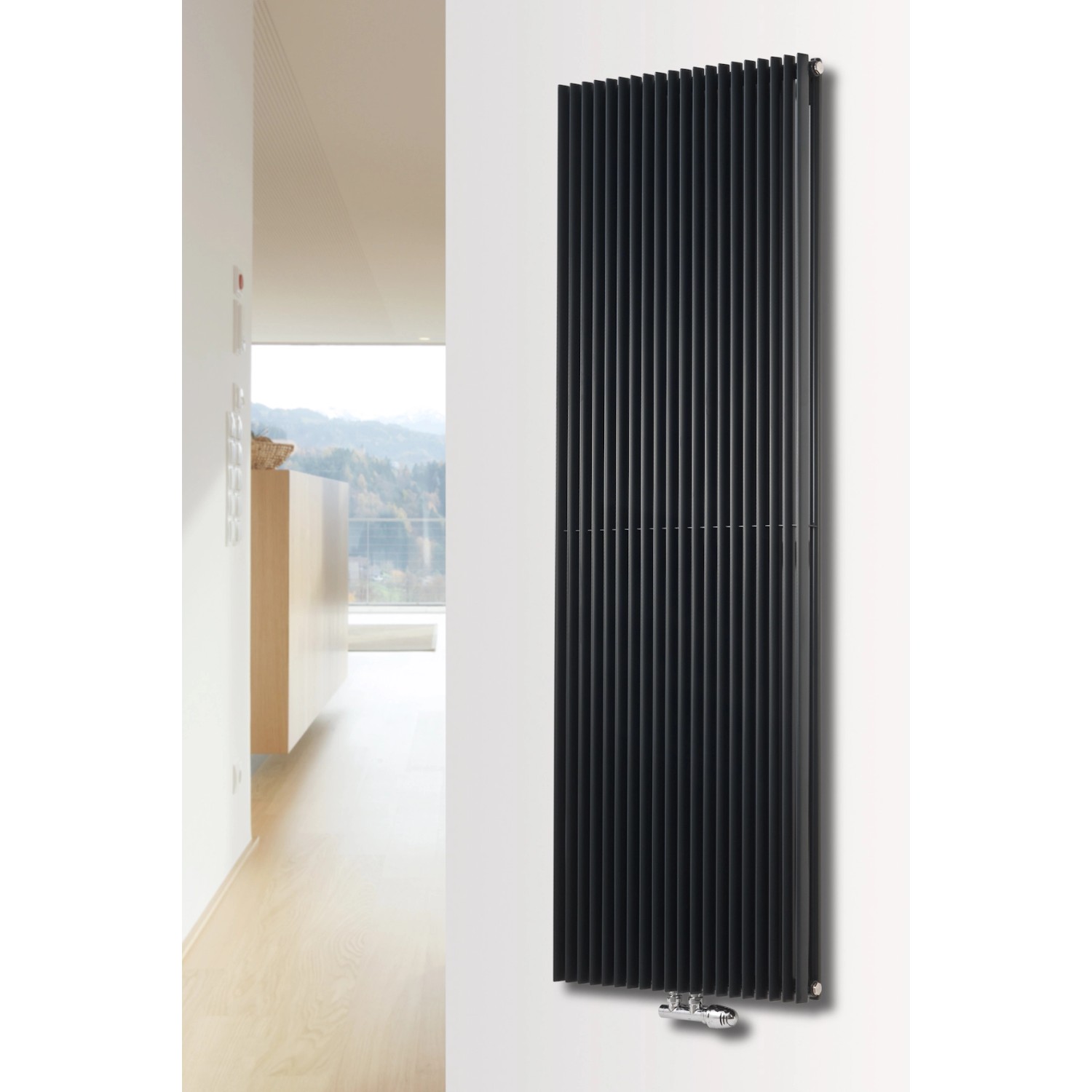 Ximax Raumheizkörper Triton Duplex Mittenanschl. 1800x450 mm Anthrazit 1576 Watt von Ximax