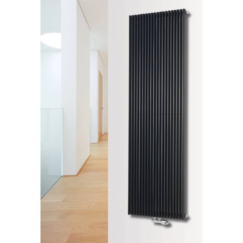 Ximax Raumheizkörper Triton Mittenanschluss 1800 mm x 330 mm Anthrazit 792 Watt von Ximax