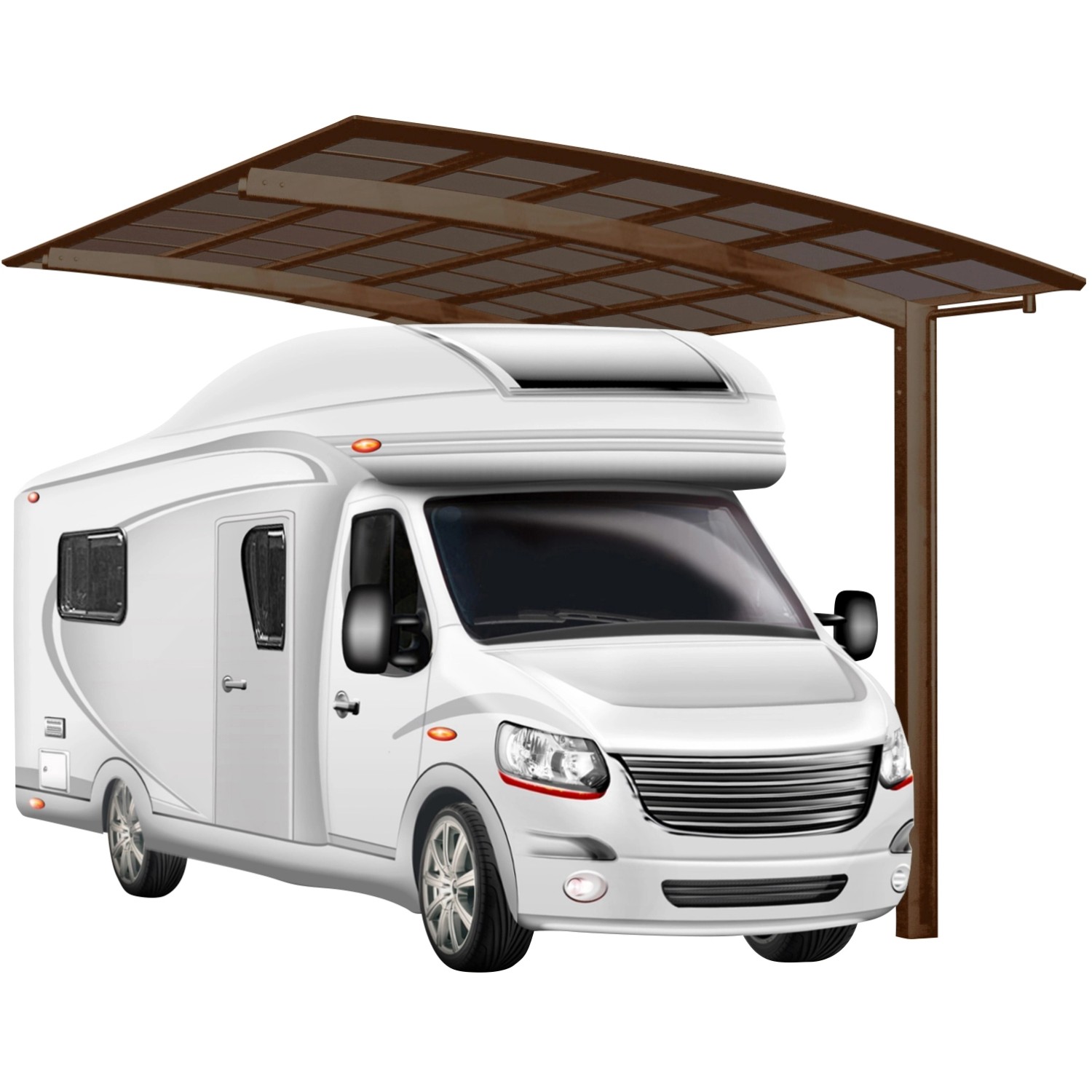 Ximax Runddach-Einzelcarport Portoforte Caravan Typ 60 Standard Mattbraun Ximax Runddach-Einzelcarport Portoforte Caravan Typ 60 Standard Mattbraun von Ximax