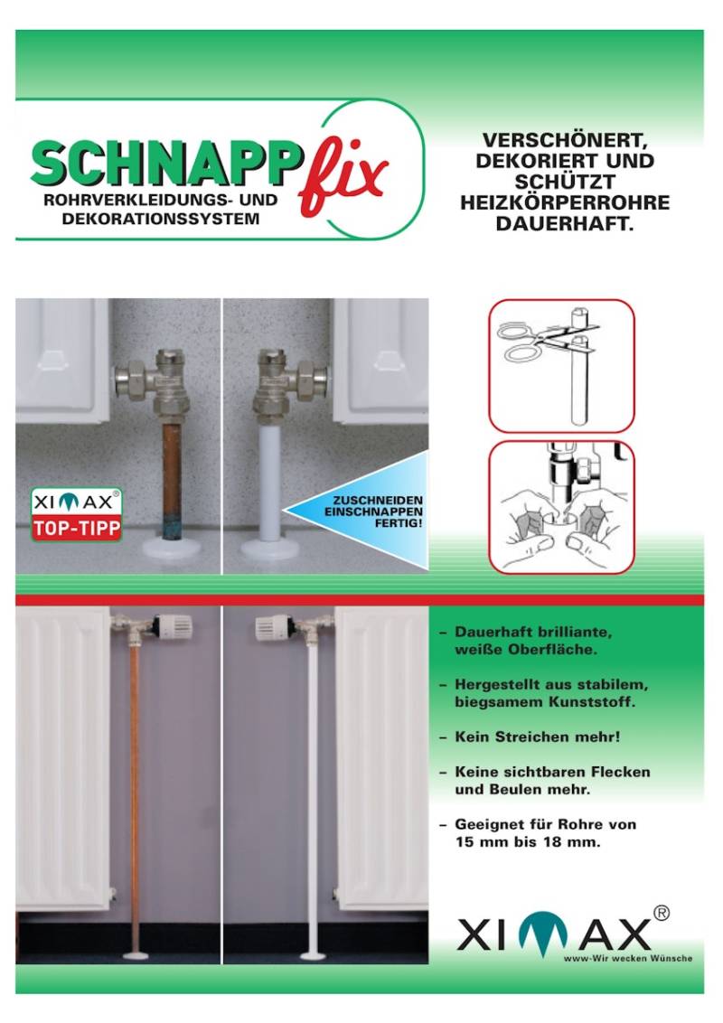 Ximax Schnappfix Rohrverkleidung - 3-Fach Ximax Schnappfix Rohrverkleidung - 3-Fach von Ximax