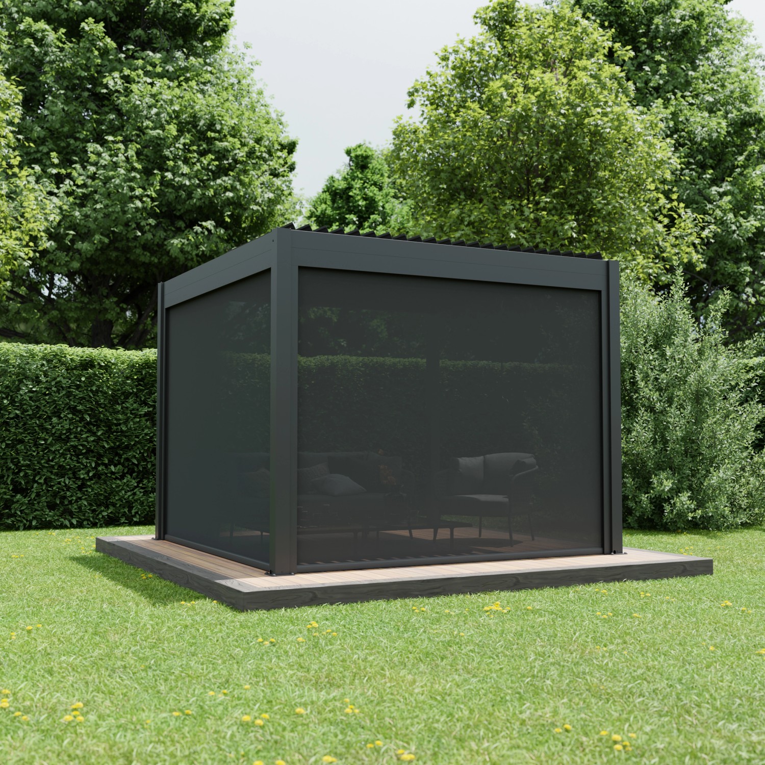 Ximax Seitenmarkise Aluminium Pergola 300 cm Dunkelgrau Ximax Seitenmarkise Aluminium Pergola 300 cm Dunkelgrau von Ximax