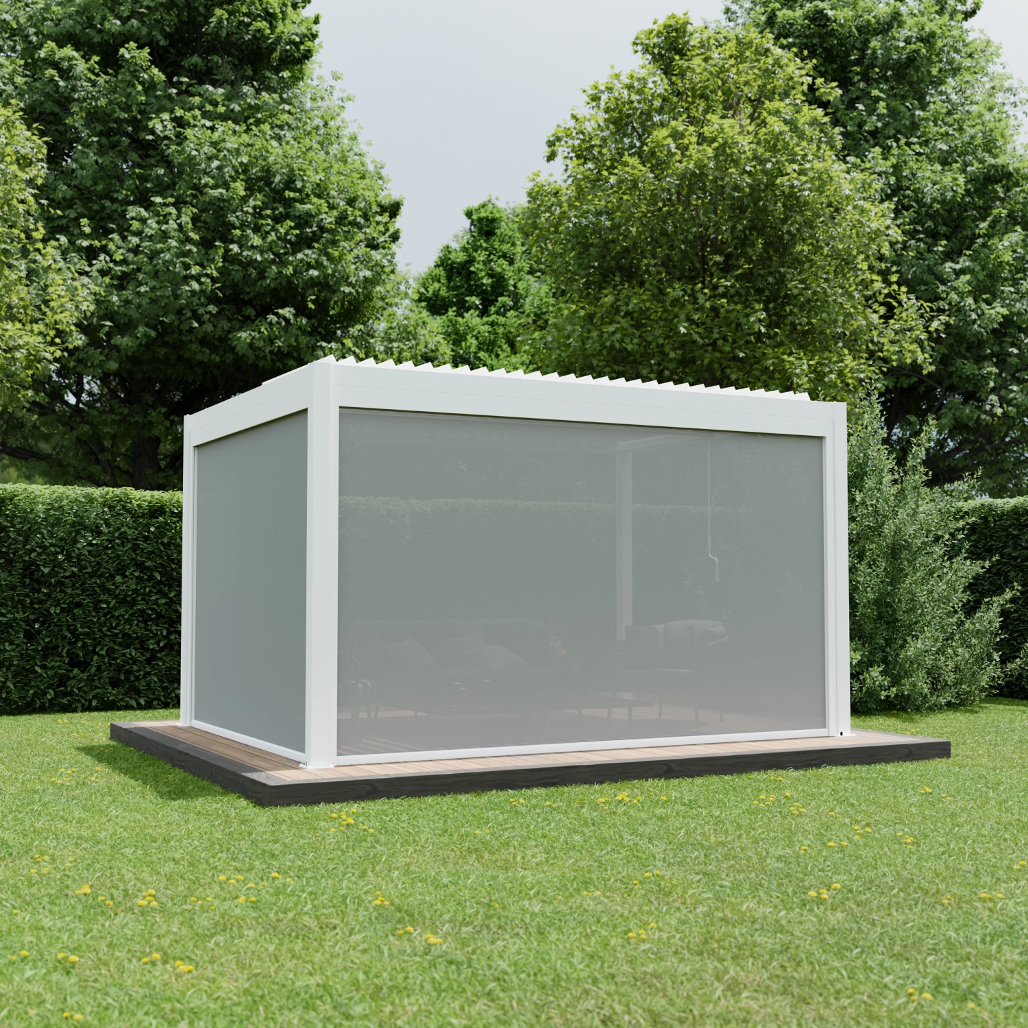 Ximax Seitenmarkise Aluminium Pergola 400 cm Weiß Ximax Seitenmarkise Aluminium Pergola 400 cm Weiß von Ximax