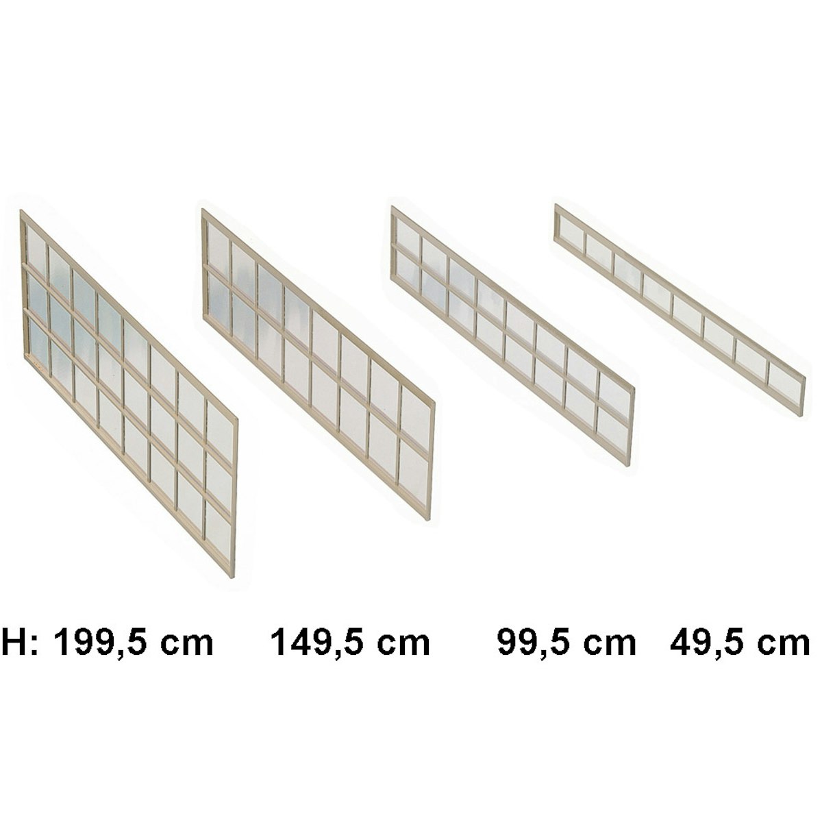 Ximax Seitenwand für Portoforte und Linea 491,2 cm-149,5 cm-Edelstahl-Look von Ximax