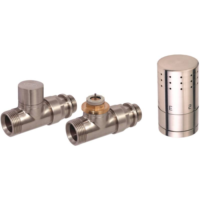 Ximax Thermostatset Typ SX Eck-Ausführung 16 mm Edelstahl von Ximax