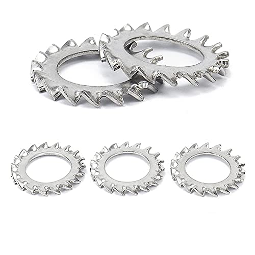 XinYuan Unterlegscheiben 10/50. DIN6798A 304/316. Edelstahl externer gezahnter Zahnscheibe M2.5 M3 M4 M5 M6 M8 M10 M10 M12 M14 M16 Dichtung GB862.1. von XinYuan