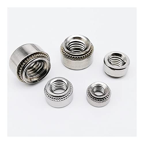 XinYuan kontermuttern 10pcs. M2 M2,5 M3 M4 M5 M6 M8 304 Rostfreier Stahl CLS. Self-Carching-Nuss-Presseinsatz Nietmutter Mutternt Rivnut-Platte 0,8-3,2mm Sechskantmutter (Größe : M6-2 Slab 2.3mm) von XinYuan