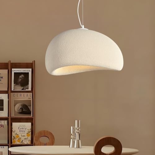 XinZe Moderne Pendelleuchte E27-Sockel Wabi-Sabi-hängeleuchte Hängelampe Im Japanischen Stil Polyethylen-Lampenschirm Kronleuchter For Esszimmer Wohnzimmer Esstisch Kücheninsel(Braun,60CM) von XinZe