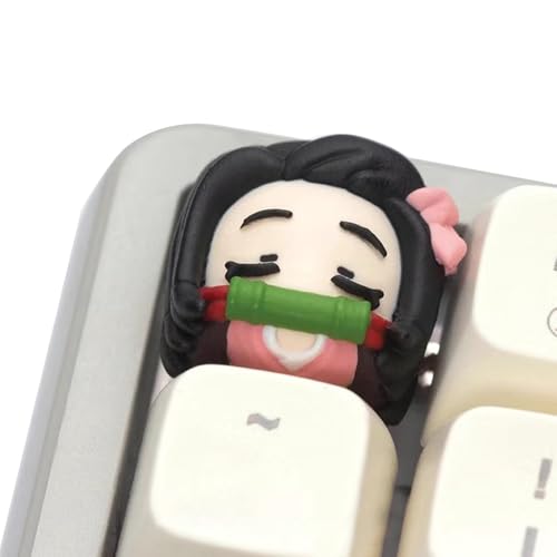 Kamado Tanjiro Anime Keycaps Kamado Nezuko/Kanroji Mitsuri Resin Keyboard Key Cap Anime Keycap Only for Cross-Axis Mechanical Keyboards von Xinchangda
