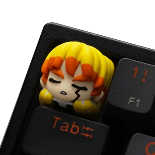 Kamado Tanjiro Anime Keycaps Kamado Nezuko/Kanroji Mitsuri Resin Keyboard Key Cap Anime Keycap Only for Cross-Axis Mechanical Keyboards Kamado Tanjiro Anime Keycaps Kamado Nezuko/Kanroji Mitsuri Resin Keyboard Key Cap Anime Keycap Only for Cross-Axis Mechanical Keyboards von Xinchangda