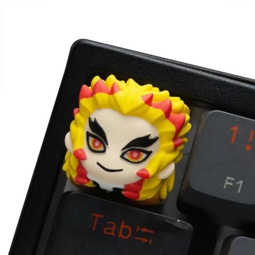 Kamado Tanjiro Anime Keycaps Kamado Nezuko/Kanroji Mitsuri Resin Keyboard Key Cap Anime Keycap Only for Cross-Axis Mechanical Keyboards von Xinchangda