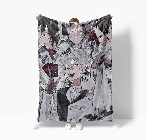 Xinchangda Bungo Stray Dogs Decke Anime Cartoon Nakahara Chuuya / Dazai Osamu / Ranpo Edogawa superweiche Microfleece-Flanelldecken von Xinchangda