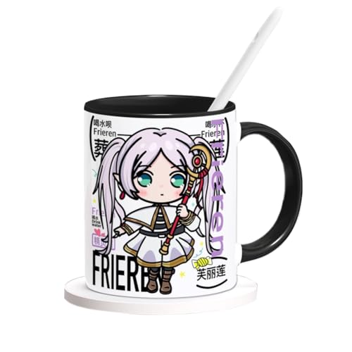 Xinchangda Frieren Tasse Anime Frieren Mark Tasse Keramik Kaffee Tee Tasse Kreative Anime Geschenke für Fans von Xinchangda