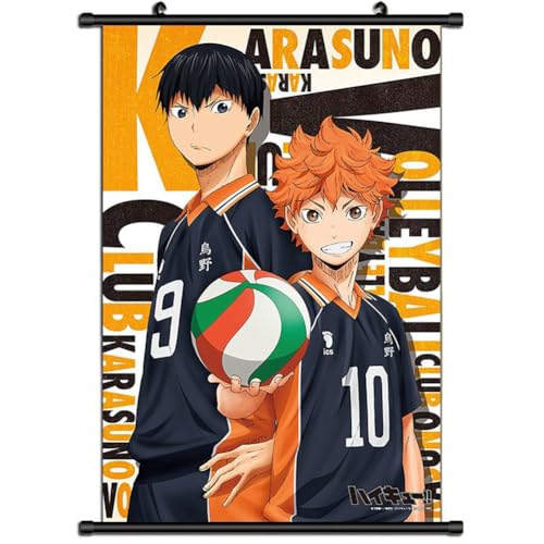 Xinchangda Haikyuu Schriftrollen-Poster, Banner, Anime, Hinata, Shoyo, Tobio, Kageyama, Tsukishima, Kei, Poster, zum Aufhängen, Wandbild, Heimdekoration, 60 x 40 cm Xinchangda Haikyuu Schriftrollen-Poster, Banner, Anime, Hinata, Shoyo, Tobio, Kageyama, Tsukishima, Kei, Poster, zum Aufhängen, Wandbild, Heimdekoration, 60 x 40 cm von Xinchangda