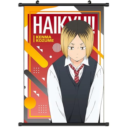 Xinchangda Haikyuu Schriftrollen-Poster, Banner, Anime, Hinata, Shoyo, Tobio, Kageyama, Tsukishima, Kei, Poster, zum Aufhängen, Wandbild, Heimdekoration, 60 x 40 cm Xinchangda Haikyuu Schriftrollen-Poster, Banner, Anime, Hinata, Shoyo, Tobio, Kageyama, Tsukishima, Kei, Poster, zum Aufhängen, Wandbild, Heimdekoration, 60 x 40 cm von Xinchangda