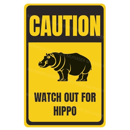 Vorsicht Watchfor Hippo Plaque You Have Been Vintage Warnung Metall Blechschilder für Zaun Tor Hof Zoo Haus Außenwand Dekor 8x12 Zoll Vorsicht Watchfor Hippo Plaque You Have Been Vintage Warnung Metall Blechschilder für Zaun Tor Hof Zoo Haus Außenwand Dekor 8x12 Zoll von XingFox