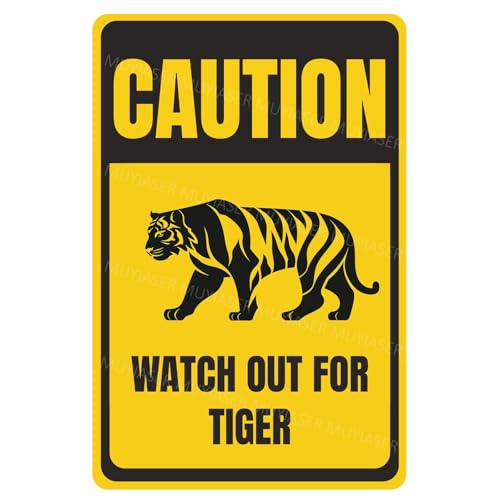 Vorsicht Watchfor Tiger Plaque You Have Been Vintage Warnung Metall Blechschilder für Zaun Tor Hof Zoo Haus Außenwand Dekor 8x12 Zoll Vorsicht Watchfor Tiger Plaque You Have Been Vintage Warnung Metall Blechschilder für Zaun Tor Hof Zoo Haus Außenwand Dekor 8x12 Zoll von XingFox